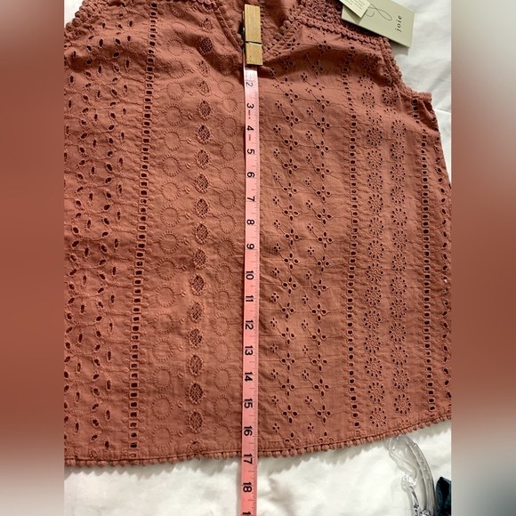 NWT Joie Broderie anglais crochet desert rose eyelet boho cotton tank top size S - Picture 11 of 11